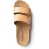 DREAM PAIRS Women’s Platform Slides Sandals Comfortable Arch Support Footbed Two Strap Slip-on Fashion Beach Wedge Sandals(Nude)