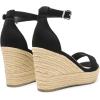 DREAM PAIRS Women’s Platform Wedges Sandals, Comfortable Open Toe Espadrilles Sandals Dressy Buckle Ankle Strap Summer Shoes(Black)