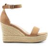 DREAM PAIRS Women’s Platform Wedges Sandals, Comfortable Open Toe Espadrilles Sandals Dressy Buckle Ankle Strap Summer Shoes(Khaki)