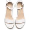 DREAM PAIRS Women’s Platform Wedges Sandals, Comfortable Open Toe Espadrilles Sandals Dressy Buckle Ankle Strap Summer Shoes(White-pu)