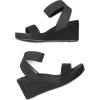 DREAM PAIRS womens Ankle Strap Platform Wedge Sandal(Black)