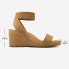 DREAM PAIRS womens Ankle Strap Platform Wedge Sandal(Camel)