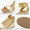 DREAM PAIRS womens Ankle Strap Platform Wedge Sandal(Gold/Pu)
