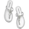 DREAM PAIRS Flip Flops for Women Dressy Rhinestone T-Strap Thong Sandals for Summers Dress Beach(Silver)