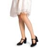 DREAM PAIRS Low Chunky Heels for Women T-Strap Mary Jane Pumps Wedding Dress Shoes(Black)