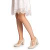 DREAM PAIRS Low Chunky Heels for Women T-Strap Mary Jane Pumps Wedding Dress Shoes(Nude/Pu)