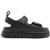 DREAM PAIRS Platform Sandals for Women Chunky Open Toe Dress Walking Comfortable Flat Sandals for Summer(Black)