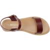 DREAM PAIRS Women’s Ankle Strap Flat Sandals Open Toes One Band Buckle Summer Dressy Sandals(Brown-pu)
