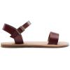 DREAM PAIRS Women’s Ankle Strap Flat Sandals Open Toes One Band Buckle Summer Dressy Sandals(Brown-pu)