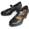 DREAM PAIRS Women’s Chunky Low Block Closed Toe Heels Mary Janes Pumps Comfortable Round Toe Dress Work Wedding Shoes(Black)