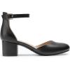 DREAM PAIRS Women’s Closed Round Toe Low Block Heels Ankle Strap Chunky Heel Pumps Dress Wedding Office Party Shoes(Black-pu)