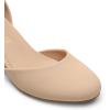 DREAM PAIRS Women’s Closed Round Toe Low Block Heels Ankle Strap Chunky Heel Pumps Dress Wedding Office Party Shoes(Nude)