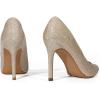DREAM PAIRS Women’s Closed Toe High Heels Dress Pointed Toe Wedding Pump Shoes(Gold/Glitter)