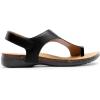 DREAM PAIRS Women’s Comfortable Cork Footbed Arch Support Sandals Casual to Dressy Thong Walking Flat Sandals for Summer(Black)