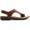 DREAM PAIRS Women’s Comfortable Cork Footbed Arch Support Sandals Casual to Dressy Thong Walking Flat Sandals for Summer(Brown)