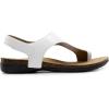 DREAM PAIRS Women’s Comfortable Cork Footbed Arch Support Sandals Casual to Dressy Thong Walking Flat Sandals for Summer(White)