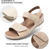 DREAM PAIRS Women’s Comfortable Dressy Flats Sandals Open Toe One Band Casual Walking Sandals for Summer(Nude)