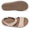 DREAM PAIRS Women’s Comfortable Dressy Flats Sandals Open Toe One Band Casual Walking Sandals for Summer(Nude)