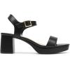 DREAM PAIRS Women’s Platform Heels Block Chunky Open Toe Ankle Strap Heel Fashion Wedding Party Dress Sandals Shoes(Black)
