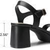DREAM PAIRS Women’s Platform Heels Block Chunky Open Toe Ankle Strap Heel Fashion Wedding Party Dress Sandals Shoes(Black)