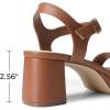 DREAM PAIRS Women’s Platform Heels Block Chunky Open Toe Ankle Strap Heel Fashion Wedding Party Dress Sandals Shoes(Brown)