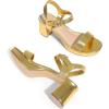 DREAM PAIRS Women’s Platform Heels Block Chunky Open Toe Ankle Strap Heel Fashion Wedding Party Dress Sandals Shoes(Gold)