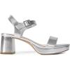 DREAM PAIRS Women’s Platform Heels Block Chunky Open Toe Ankle Strap Heel Fashion Wedding Party Dress Sandals Shoes(Silver)