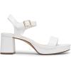 DREAM PAIRS Women’s Platform Heels Block Chunky Open Toe Ankle Strap Heel Fashion Wedding Party Dress Sandals Shoes(White)