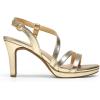 DREAM PAIRS Women’s Platform Strappy Heels High Heeled Sandals Open Toe Comfortable Dressy Shoes with Adjustable Ankle Strap(Light Gold)