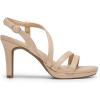 DREAM PAIRS Women’s Platform Strappy Heels High Heeled Sandals Open Toe Comfortable Dressy Shoes with Adjustable Ankle Strap(Nude)