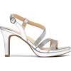 DREAM PAIRS Women’s Platform Strappy Heels High Heeled Sandals Open Toe Comfortable Dressy Shoes with Adjustable Ankle Strap(Silver Sparkling)