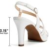 DREAM PAIRS Women’s Platform Strappy Heels High Heeled Sandals Open Toe Comfortable Dressy Shoes with Adjustable Ankle Strap(White)