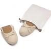 DREAM PAIRS Women’s Round Toe Foldable Portable Knit Ballet Flats Comfortable Dressy Flats for Work Office Dress Shoes Business Casual(All Nude)