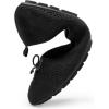 DREAM PAIRS Women’s Round Toe Foldable Portable Knit Ballet Flats Comfortable Dressy Flats for Work Office Dress Shoes Business Casual(Black)