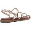 DREAM PAIRS Women’s Sandals Cross Strappy Gladiator Dress Flat Sandals Daily Casual Comfortable Summer Shoes(Rose Gold-pu)