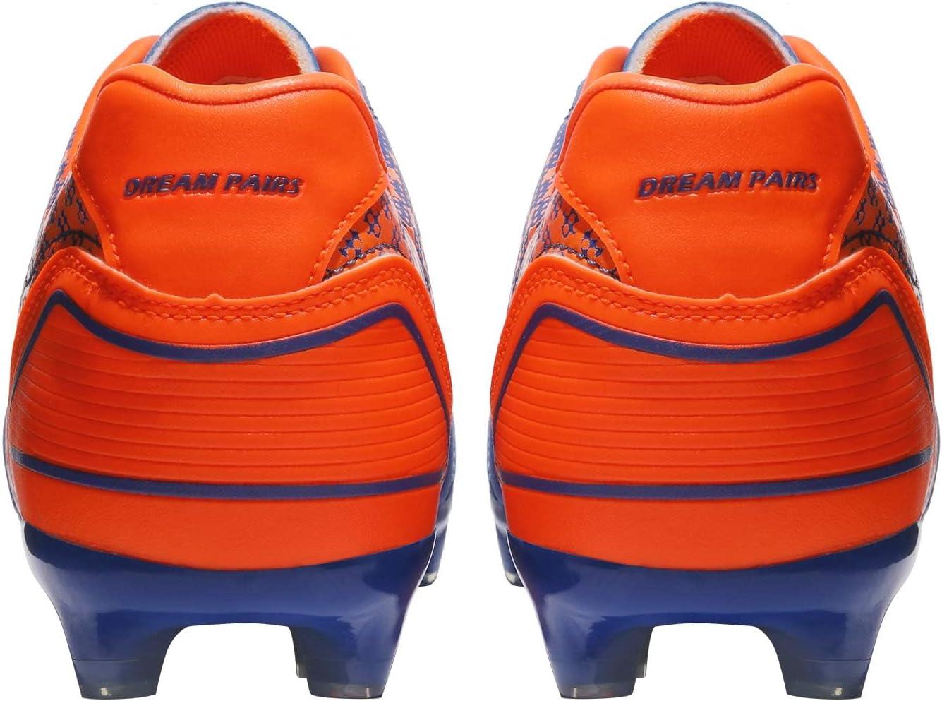 imageDREAM PAIRS Mens Firm Ground Soccer Cleats Soccer ShoesRoyalOrange