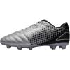 DREAM PAIRS Men’s Firm Ground Soccer Cleats Soccer Shoes(Silver/Black)