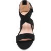 DREAM PAIRS Women’s Ankle Strap Wedge Sandals, Comfortable Open Toe Summer Dress Shoes(Black/Nubuck)