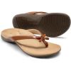 DREAM PAIRS Women’s Arch Support Flip Flops Comfortable Dressy Orthopedic Thong Sandals Slides with Bow for Walking Summer Vacation(Brown)
