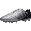 DREAM PAIRS Men’s Firm Ground Soccer Cleats Soccer Shoes(Silver/Black)