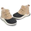 DREAM PAIRS Ankle Winter Boots for Women Waterproof Lace Up Anti-Slip Warm Snow Booties Fashion Sneaker Boots(Sand)
