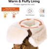 DREAM PAIRS Snow Winter Boots for Women Resistant Warm Mid-Calf Boots Faux Fur Lined Lace Up Anti-slip Outdoor Hiking Booties(Tan)