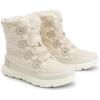 DREAM PAIRS Womens Winter Boots Cozy Faux Fur Anti-Slip Snow Boots Lace Up Comfort Stylish Ankle Booties for Cold Weather City Walk(Beige-furry)