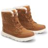 DREAM PAIRS Womens Winter Boots Cozy Faux Fur Anti-Slip Snow Boots Lace Up Comfort Stylish Ankle Booties for Cold Weather City Walk(Tan-furry)