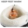DREAM PAIRS Womens Winter Snow Duck Boots,Waterproof Mid Calf Anti-slip Stability Lace Up Faux Fur Lining Warm Cozy Boots Outdoor Supportive Insole(Black)
