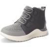DREAM PAIRS Ankle Winter Boots for Women Waterproof Lace Up Anti-Slip Warm Snow Booties Fashion Sneaker Boots(Dark Grey)