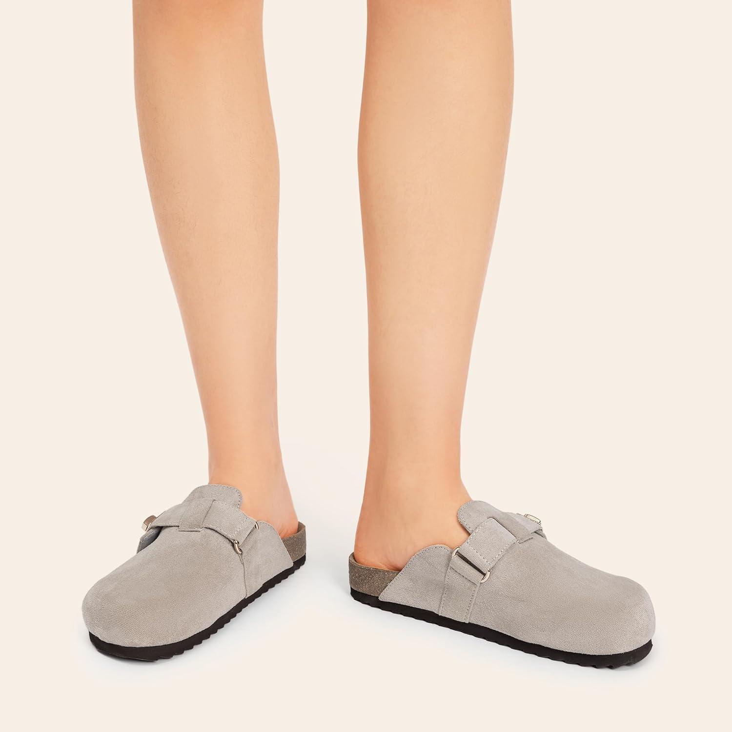 imageDREAM PAIRS womens MuleGrey