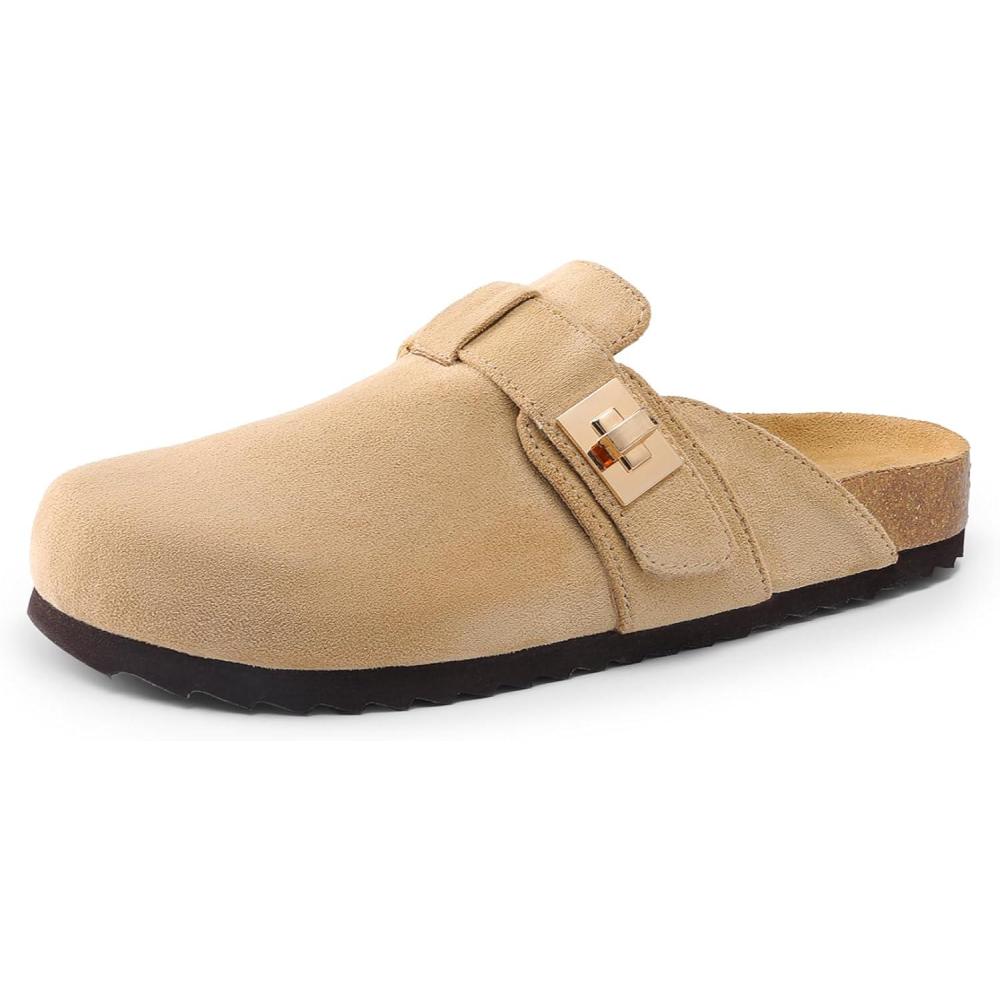 imageDREAM PAIRS womens MuleApricot