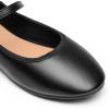 DREAM PAIRS Women’s Ballet Flats Mary Jane Shoes, Round Toe Comfortable Dressy Casual Slip-on Work Daily Soft Flat Shoes(Black-pu)