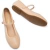 DREAM PAIRS Women’s Ballet Flats Mary Jane Shoes, Round Toe Comfortable Dressy Casual Slip-on Work Daily Soft Flat Shoes(Nude-pu)